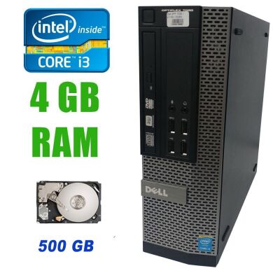 Системный блок Dell 7020 SFF / Intel Сore i3-4130 (2(4)ядра по 3.40GHz)/ 4GB DDR3/ 500 GB/ VGA, DP, USB 3.0