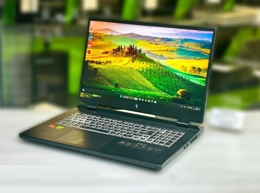 Ігровий ноутбук Acer Nitro 17 AN17-41 / 17.3" (2560x1440) IPS / AMD Ryzen 7 7840HS (8 (16) ядер по 3.8 - 5.1 GHz) / 16 GB DDR5 / 512 GB SSD M.2 / nVidia GeForce RTX 4060, 8 GB GDDR6, 128-bit / WebCam / Win 11 Home