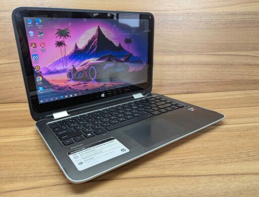 Ноутбук Б-клас HP Pavilion x360 13-a010nr / 13.3" (1366x768) TN / AMD A8-6410 (4 ядра по 2.4 GHz) / 8 GB DDR3 / 240 GB SSD / AMD Radeon R5 Graphics / WebCam / Windows 10