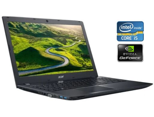 Игровой ноутбук Acer Aspire E5-576G / 15.6" (1920x1080) IPS / Intel Core i5-8250U (4 (8) ядра по 1.6 - 3.4 GHz) / 8 GB DDR4 / 480 GB SSD / nVidia GeForce MX150, 2 GB GDDR5, 64-bit / WebCam / Win 10 Home
