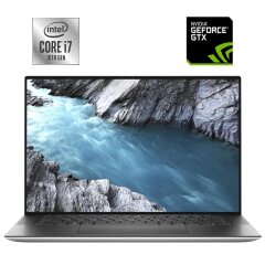 Ігровий ноутбук Dell XPS 15 9500 / 15.6" (1920x1200) IPS / Intel Core i7-10750H (6 (12) ядра по 2.6 - 5.0 GHz) / 16 GB DDR4 / 512 GB SSD NVMe / nVidia GeForce GTX 1650 Ti, 4 GB GDDR6, 128-bit / WebCam