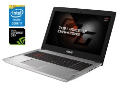 Ігровий ноутбук Б-клас Asus ROG Strix GL502VS / 15.6" (1920x1080) IPS / Intel Core i7-7700HQ (4 (8) ядра по 2.8 - 3.8 GHz) / 16 GB DDR4 / 128 GB SSD M.2 + 1000 GB HDD / nVidia GeForce GTX 1070, 8 GB GDDR5, 256-bit / WebCam