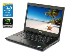 Ноутбук А-класс Dell Latitude E6510 / 15.6" (1600x900) TN / Intel Core i7-740QM (4 (8) ядра по 1.73 - 2.93 GHz) / 8 GB DDR3 / 120 GB SSD / nVidia NVS 3100M, 512 MB GDDR3, 64-bit / WebCam / DVD-RW / Win 10 Pro