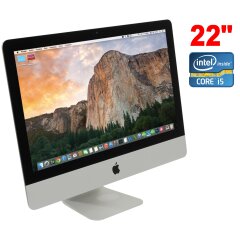 Моноблок Б-клас Apple iMac mid 2011 / 22" (1920x1080) IPS / Intel Core i5-2500S (4 ядра по 2.7 - 3.7 GHz) / 8 GB DDR3 / 500 GB HDD / AMD Radeon HD 6750M, 512 MB GDDR5, 128-bit / DVD-ROM / WebCam / WiFi / Mac OS