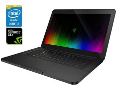 Ігровий ноутбук Б-клас Razer Blade 14 / 14" (1920x1080) IPS / Intel Core i7-7700HQ (4 (8) ядра по 2.8 - 3.8 GHz) / 16 GB DDR4 / 256 GB SSD / nVidia GeForce GTX 1060, 6 GB GDDR5, 192-bit / WebCam / Win 11 Home