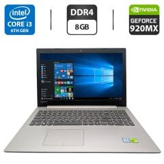 Ноутбук Lenovo IdeaPad 320-15ISK / 15.6" (1920x1080) TN / Intel Core i3-6006U (2 (4) ядра по 2.0 GHz) / 8 GB DDR4 / 500 GB HDD / nVidia GeForce 920MX, 2 GB GDDR3, 64-bit / WebCam