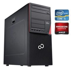 Игровой ПК Fujitsu Esprimo P920 E85+ Tower / Intel Core i5-4570 (4 ядра по 3.2 - 3.6 GHz) / 16 GB DDR3 / 240 GB SSD + 500 GB HDD / AMD Radeon RX 550, 4 GB GDDR5, 128-bit / DVD-RW