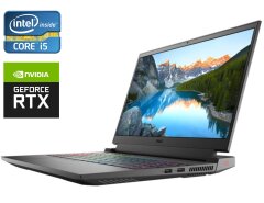 Игровой ноутбук Dell Inspiron G15 5520 / 15.6" (1920x1080) TN / Intel Core i5-12500H (12 (16) ядер по 3.3 - 4.5 GHz) / 8 GB DDR5 / 256 GB SSD / nVidia GeForce RTX 3050, 4 GB GDDR6, 128-bit / WebCam 