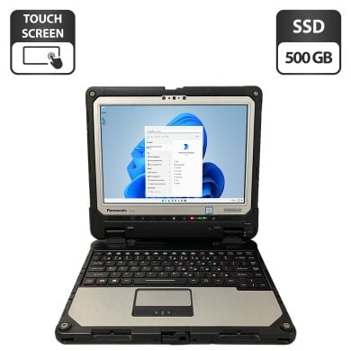 Защищенный нетбук-трансформер Panasonic Toughbook CF-33 / 12.5" (2160x1440) IPS Touch / Intel Core i7-7600U (2 (4) ядра по 2.8 - 3.9 GHz) / 16 GB DDR3 / 500 GB SSD / Intel HD Graphics 620 / WebCam / GPS / Два АКБ / Стилус