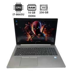 Ноутбук HP ZBOOK 15U G5 / 15.6" (1920x1080) IPS / Intel Core i7-8665U (4 (8) ядра по 1.9 - 4.8 GHz) / 16 GB DDR4 / 256 GB SSD / Intel HD Graphics 620 / WebCam