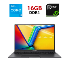 Ігровий ноутбук Asus Vivobook 16X K3605ZV / 16" (1920x1080) IPS / Intel Core i5-12450H (8 (12) ядер по 3.3 - 4.3 GHz) / 16 GB DDR4 / 480 GB SSD / nVidia GeForce RTX 4060, 8 GB GDDR6, 128-bit / WebCam
