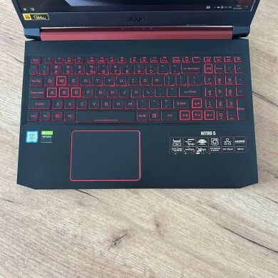 Игровой ноутбук Б-класс Acer Nitro 5 AN515-54 / 15.6" (1920x1080) IPS / Intel Core i5-9300H (4 (8) ядра по 2.4 - 4.1 GHz) / 16 GB DDR4 / 512 GB SSD NVMe / nVidia GeForce RTX 2060, 6 GB GDDR6, 192-bit / WebCam Игровой ноутбук Б-класс Acer Nitro 5 AN515-54 / 15.6" (1920x1080) IPS / Intel Core i5-9300H (4 (8) ядра по 2.4 - 4.1 GHz) / 16 GB DDR4 / 512 GB SSD NVMe / nVidia GeForce RTX 2060, 6 GB GDDR6, 192-bit / WebCam
