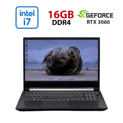 Игровой ноутбук Б-класс Clevo Sager NH58HPQ / 15.6" (1920x1080) IPS / Intel Core i7-11800H (8 (16) ядер по 2.3 - 4.6 GHz) / 16 GB DDR4 / 480 GB SSD / nVidia GeForce RTX 3060, 6 GB GDDR6, 192-bit / WebCam Игровой ноутбук Б-класс Clevo Sager NH58HPQ / 15.6" (1920x1080) IPS / Intel Core i7-11800H (8 (16) ядер по 2.3 - 4.6 GHz) / 16 GB DDR4 / 480 GB SSD / nVidia GeForce RTX 3060, 6 GB GDDR6, 192-bit / WebCam