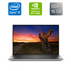 Ігровий ноутбук Б-клас Dell XPS 15 9510 / 15.6" (1920x1080) IPS / Intel Core i7-11800H (8 (16) ядер по 2.3 - 4.6 GHz) / 16 GB DDR4 / 512 GB SSD / nVidia GeForce RTX 3050, 4 GB GDDR6, 128-bit / WebCam / Windows 11