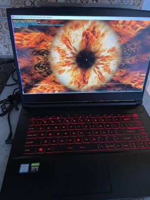 Ігровий ноутбук Б-клас MSI GF65 Thin / 15.6" (1920x1080) IPS / Intel Core i7-9750H (6 (12) ядра по 2.6 - 4.5 GHz) / 16 GB DDR4 / 512 GB SSD M.2 / nVidia GeForce RTX 2060, 6 GB GDDR6, 192-bit / WebCam Ігровий ноутбук Б-клас MSI GF65 Thin / 15.6" (1920x1080) IPS / Intel Core i7-9750H (6 (12) ядра по 2.6 - 4.5 GHz) / 16 GB DDR4 / 512 GB SSD M.2 / nVidia GeForce RTX 2060, 6 GB GDDR6, 192-bit / WebCam