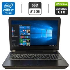 Игровой ноутбук Clevo P650HS / 15.6" (1920x1080) IPS / Intel Core i7-7700HQ (4 (8) ядра по 2.8 - 3.8 GHz) / 16 GB DDR4 / 512 GB SSD / nVidia GeForce GTX 1070, 8 GB GDDR5, 256-bit / WebCam