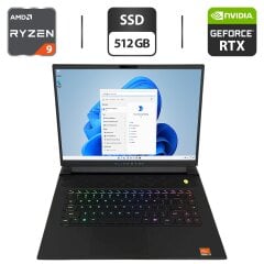 Игровой ноутбук Dell Alienware m16 R1 / 16" (2560x1600) IPS / AMD Ryzen 9 7845HX (12 (24) ядер по 3.0 - 5.2 GHz) / 16 GB DDR5 / 512 GB SSD / nVidia GeForce RTX 4080, 12 GB GDDR6, 192-bit / WebCam