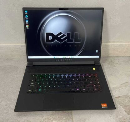 Ігровий ноутбук Dell Alienware m16 R1 / 16" (2560x1600) IPS / AMD Ryzen 9 7845HX (12 (24) ядер по 3.0 - 5.2 GHz) / 16 GB DDR5 / 512 GB SSD / nVidia GeForce RTX 4080, 12 GB GDDR6, 192-bit / WebCam