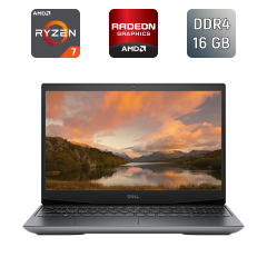 Ігровий ноутбук Dell G5 5505 / 15.6" (1920x1080) IPS / AMD Ryzen 7 4800H (8 (16) ядер по 2.9 - 4.2 GHz) / 16 GB DDR4 / 512 GB SSD / AMD Radeon RX 5600M, 6 GB GDDR6, 192-bit / USB Type-C / WebCam / Windows 10