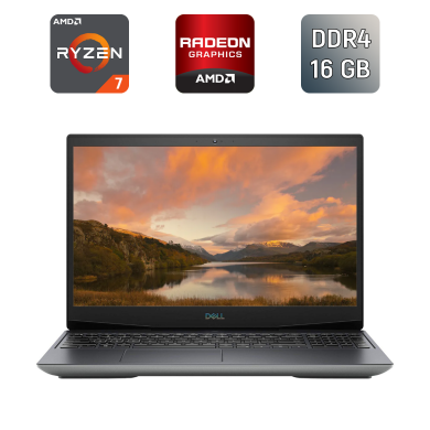 Ігровий ноутбук Dell G5 5505 / 15.6" (1920x1080) IPS / AMD Ryzen 7 4800H (8 (16) ядер по 2.9 - 4.2 GHz) / 16 GB DDR4 / 512 GB SSD / AMD Radeon RX 5600M, 6 GB GDDR6, 192-bit / USB Type-C / WebCam / Windows 10