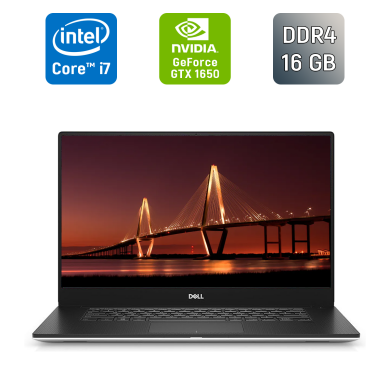 Игровой ноутбук Dell XPS 15 7590 / 15.6" (1920x1080) IPS / Intel Core i7-9750H (6 (12) ядер по 2.6 - 4.5 GHz) / 16 GB DDR4 / 512 GB SSD / nVidia GeForce GTX 1650, 4 GB GDDR6, 128-bit / HDMI / WebCam