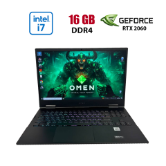 Игровой ноутбук HP Omen 15-ek1013dx / 15.6" (1920x1080) IPS / Intel Core i7-10750H (6 (12) ядер по 2.6 - 5.0 GHz) / 16 GB DDR4 / 1000 GB SSD / nVidia GeForce RTX 2060, 6 GB GDDR6, 192-bit / WebCam