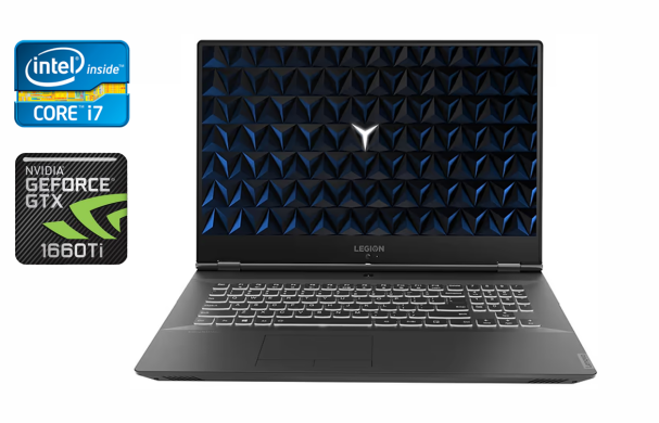 Игровой ноутбук Lenovo Legion Y540-15IRH / 15.6" (1920x1080) IPS / Intel Core i7-9750HF (6 (12) ядер по 2.6 - 4.5 GHz) / 16 GB DDR4 / 256 GB SSD + 1000 GB HDD / nVidia GeForce GTX 1660 Ti, 6 GB GDDR6, 192-bit / HDMI / Windows 10