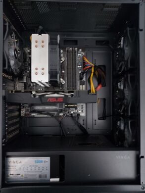 Игровой ПК Vinga Tomcat Tower NEW / Intel Xeon E3-1271 v3 (аналог Intel Core i7-4790) (4 (8) ядра по 3.6 - 4.0 GHz) / 16 GB DDR3 / 480 GB SSD NEW + 500 GB HDD / AMD Radeon RX 470, 4 GB GDDR5, 256-bit / 500W NEW + Кабели подключения Игровой ПК Vinga Tomcat Tower NEW / Intel Xeon E3-1271 v3 (аналог Intel Core i7-4790) (4 (8) ядра по 3.6 - 4.0 GHz) / 16 GB DDR3 / 480 GB SSD NEW + 500 GB HDD / AMD Radeon RX 470, 4 GB GDDR5, 256-bit / 500W NEW + Кабели подключения