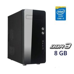 Компьютер Ezcool MQ510B Tower NEW / Intel Core i5-2500 (4 ядра по 3.3 - 3.7 GHz) / 8 GB DDR3 / 320 GB HDD / 400W NEW