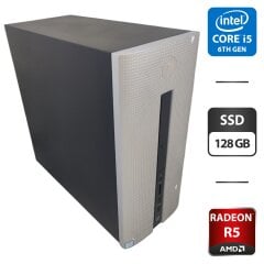 Комп'ютер HP Pavilion Desktop 550-231ng Tower / Intel Core i5-6400 (4 ядра по 2.7 - 3.3 GHz) / 8 GB DDR3 / 128 GB SSD / AMD Radeon R5 M320, 2 GB GDDR3, 64-bit / Wi-Fi