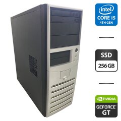 Компьютер NoName Tower / Intel Core i7-3770 (4 (8) ядра по 3.4 - 3.9 GHz) / 16 GB DDR3 / 256 GB SSD / nVidia GeForce GT 630, 2 GB GDDR3, 64-bit / DVD-ROM