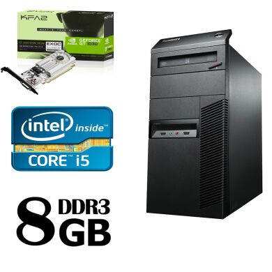 Lenovo m82 Tower / Intel Core i5-3470 (4 ядра по 3.6GHz) / 8 GB DDR3 / 320GB HDD / NEW GeForce GT 1030 2GB GDDR5 