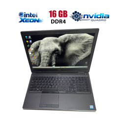 Мобільна робоча станція Dell Precision 7540 / 15.6" (1920x1080) IPS / Intel Xeon E-2276M (6 (12) ядер по 2.8 - 4.7 GHz) / 16 GB DDR4 / 256 GB SSD / nVidia Quadro T1000, 4 GB GDDR5, 128-bit / WebCam