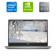 Мобільна робоча станція Б-клас Dell Precision 7560 / 15.6" (1920x1080) IPS / Intel Core i7-11850H (8 (16) ядер по 2.5 - 4.8 GHz) / 32 GB DDR4 / 512 GB SSD / nVidia RTX A2000, 4 GB GDDR6, 128-bit / WebCam