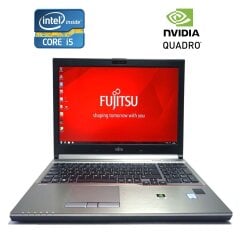 Мобільна робоча станція Fujitsu Celsius H760 / 15.6" (1920x1080) IPS / Intel Core i5-6440HQ (4 ядра по 2.6 - 3.5 GHz) / 16 GB DDR4 / 512 GB SSD / nVidia Quadro M600M, 2 GB GDDR5, 128-bit / WebCam