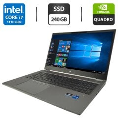 Мобільна робоча станція HP ZBook Fury 15 G8 / 15.6" (1920x1080) IPS / Intel Core i7-11850H (8 (16) ядер по 2.1 - 4.8 GHz) / 16 GB DDR4 / 240 GB SSD / nVidia RTX A2000, 4 GB GDDR6, 128-bit / WebCam