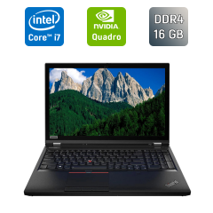 Мобильная рабочая станция Lenovo ThinkPad P53 / 15.6" (1920x1080) IPS / Intel Core i7-9850H (6 (12) ядер по 2.6 - 4.6 GHz) / 16 GB DDR4 / 512 GB SSD / nVidia Quadro T1000, 4 GB GDDR5, 128-bit / WebCam / Fingerprint