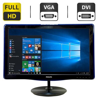 Монітор Philips 227E3QSU / 22" (1920x1080) IPS / VGA, DVI
