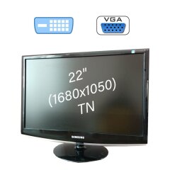 Монітор Samsung 2233BW / 22" (1680x1050) TN / 1x DVI, 1x VGA