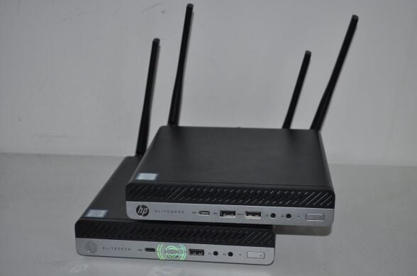 Неттоп Б-клас HP EliteDesk 800 G5 Desktop Mini USFF / Intel Core i5-9600T (6 ядер по 2.3 - 3.9 GHz) / 8 GB DDR4 / 512 GB SSD M.2 / Intel UHD Graphics 630 / Wi-Fi / Windows 11 Pro / Блок живлення