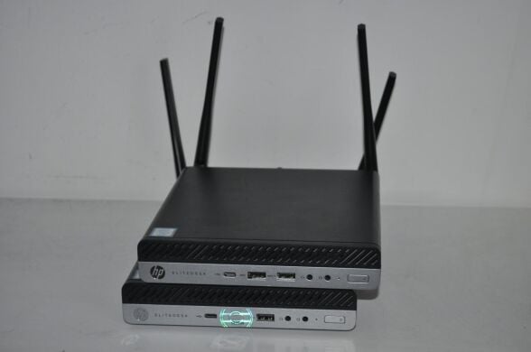 Неттоп Б-клас HP EliteDesk 800 G5 Desktop Mini USFF / Intel Core i5-9600T (6 ядер по 2.3 - 3.9 GHz) / 8 GB DDR4 / 512 GB SSD M.2 / Intel UHD Graphics 630 / Wi-Fi / Windows 11 Pro / Блок живлення