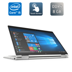 Ноутбук-трансформер HP EliteBook x360 1040 G5 / 14" (1920x1080) IPS Touch / Intel Core i5-8250U (4 (8) ядра по 1.6 - 3.4 GHz) / 8 GB DDR4 / 256 GB SSD / Intel UHD Graphics 620 / WebCam / TouchID / Windows 10