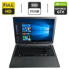 Ноутбук Acer Aspire V5-573G / 15.6" (1920x1080) TN / Intel Core i5-4210U (2 (4) ядра по 1.7 - 2.7 GHz) / 12 GB DDR3 / 512 GB SSD / nVidia GeForce GTX 850M, 2 GB GDDR3, 128-bit / WebCam