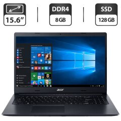 Ноутбук Б-класс Acer Aspire 3 A315 / 15.6" (1366x768) TN / Intel Core i5-8250U (4 (8) ядра по 1.6 - 3.4 GHz) / 8 GB DDR4 / 128 GB SSD / Intel UHD Graphics 620 / WebCam / HDMI