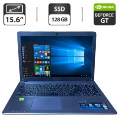 Ноутбук Б-класс Asus X550L / 15.6" (1366x768) TN / Intel Core i5-4200U (2 (4) ядра по 1.6 - 2.6 GHz) / 8 GB DDR3 / 128 GB SSD / nVidia GeForce GT 740M, 2 GB GDDR3, 64-bit / WebCam / DVD-ROM
