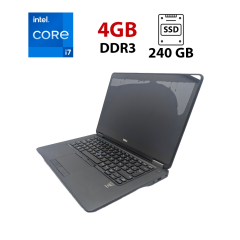 Ноутбук Б-клас Dell Latitude E7450 / 14" (1920x1080) IPS / Intel Core i7-5600U (2 (4) ядра по 2.6 - 3.2 GHz) / 4 GB DDR3 / 240 GB SSD / Intel HD Graphics 5500 / WebCam / HDMI