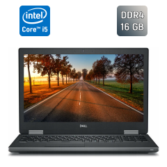 Ноутбук Б-класс Dell Precision 7540 / 15.6" (1920x1080) IPS / Intel Core i5-9400H (4 (8) ядра по 2.5 - 4.3 GHz) / 16 GB DDR4 / 256 GB SSD / Intel UHD Graphics 630 / HDMI / WebCam