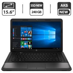 Ноутбук Б-класс HP Compaq 655 / 15.6" (1366x768) TN / AMD E1-1200 (2 ядра по 1.4 GHz) / 4 GB DDR3 / 240 GB SSD NEW / AMD Radeon HD 7310 Graphics / WebCam / АКБ NEW / Windows 10 Pro
