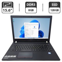 Ноутбук Б-клас Lenovo E51-80 / 15.6" (1366x768) TN / Intel Core i5-6200U (2 (4) ядра по 2.3 - 2.8 GHz) / 8 GB DDR3 / 128 GB SSD / Intel HD Graphics 520 / WebCam / DVD-ROM