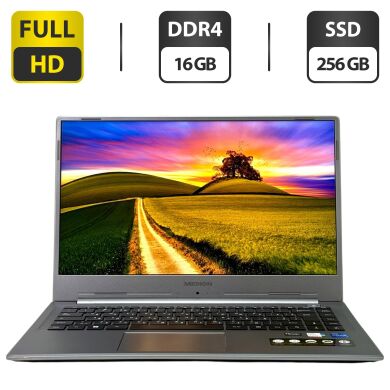 Ноутбук Б-клас Medion Akoya S15449 / 15.6" (1920x1080) IPS / Intel Core i5-1135G7 (4 (8) ядра по 4.2 GHz) / 16 GB DDR4 / 256 GB SSD / Intel Iris Xe Graphics / WebCam / Windows 11 Pro
